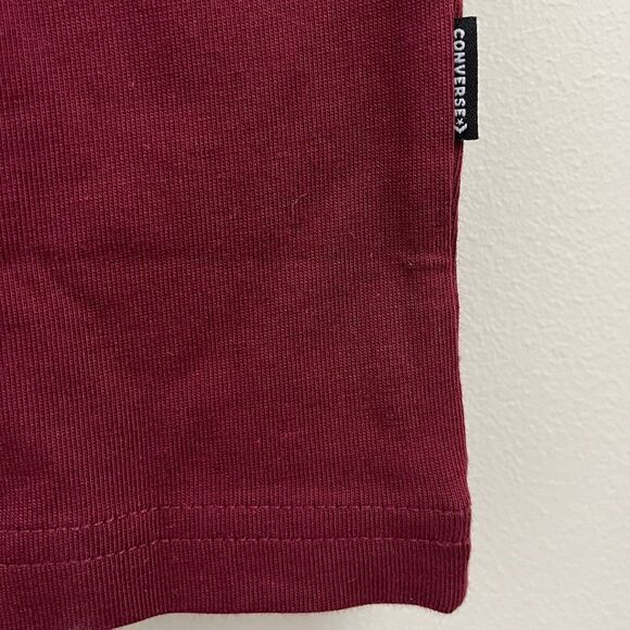 Converse CONS NWT Standard Fit Burgundy Red Tee Shirt | Size XL - Picture 6 of 6
